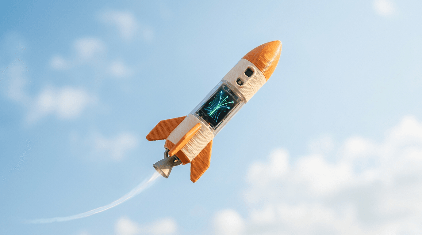 $96 3D-Printed Rocket Recalculates Trajectory Mid-Flight