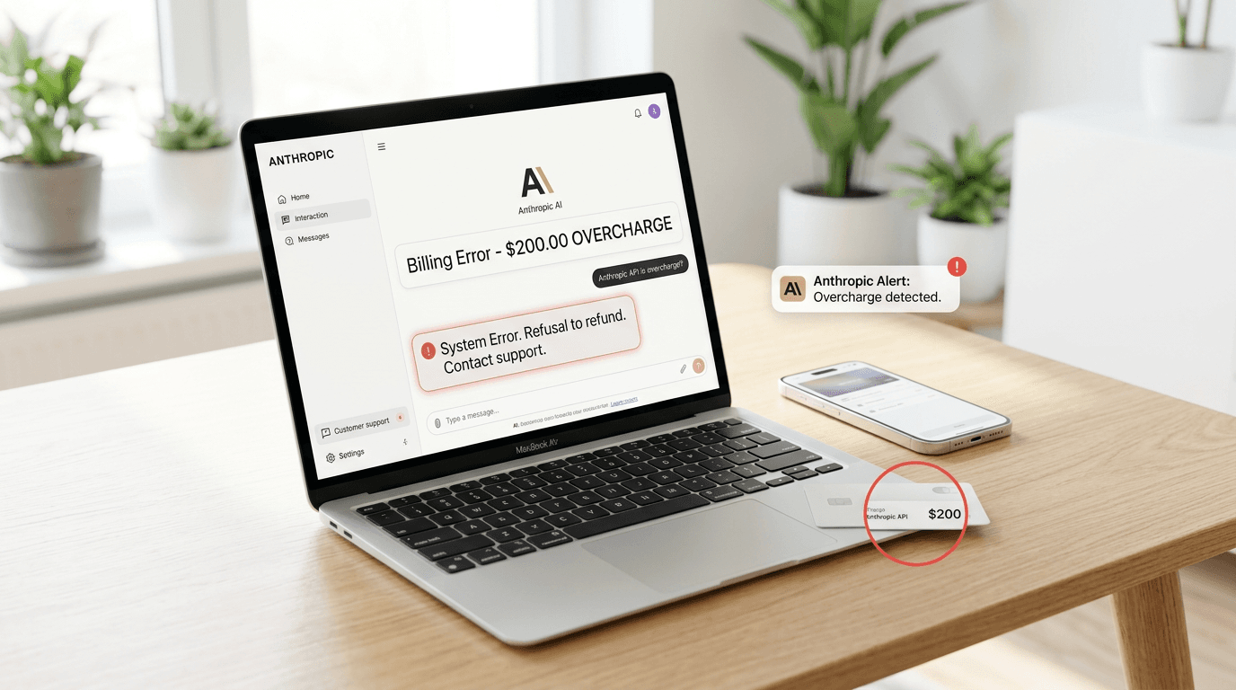 Anthropic Bug Causes $200 Overcharge, Refuses Refund