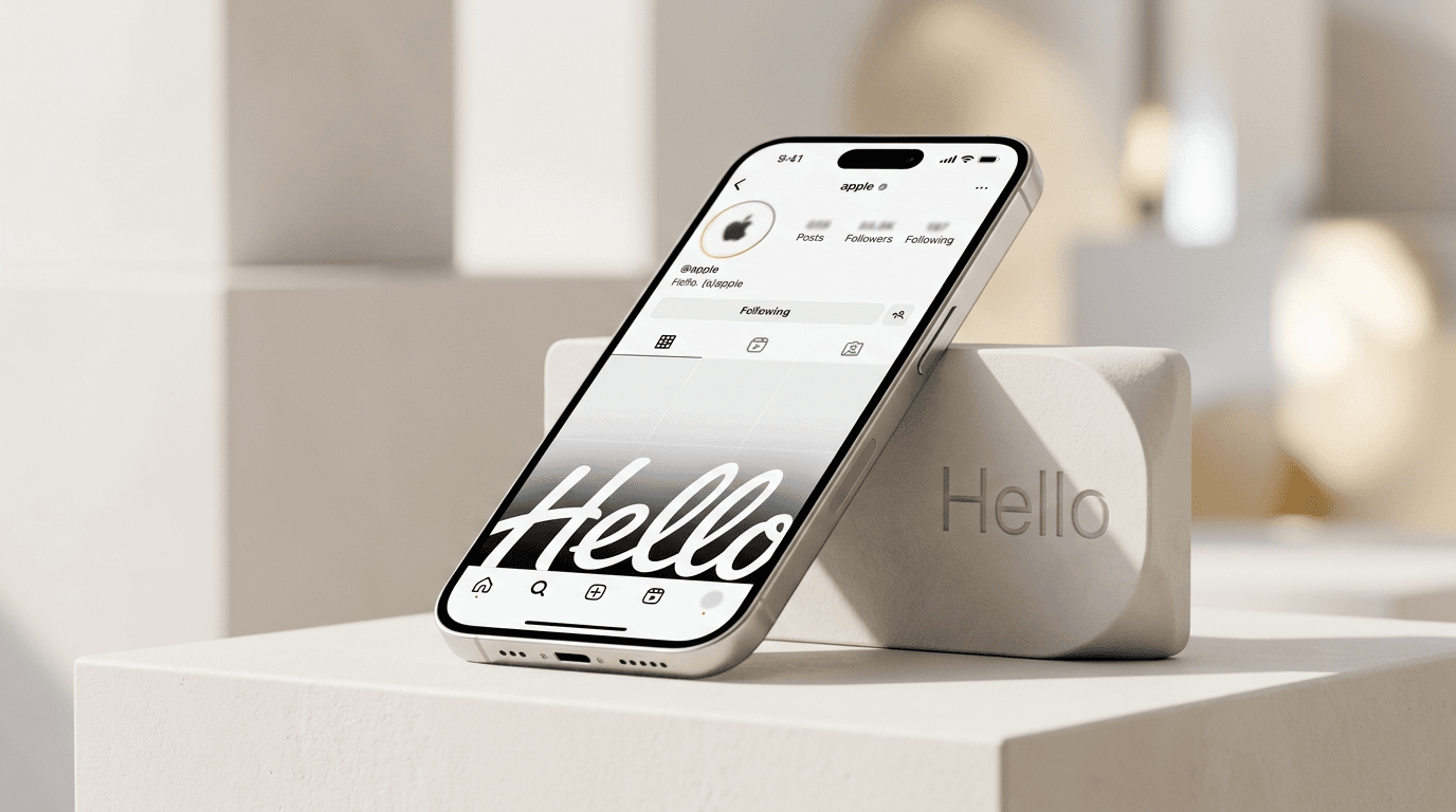 Apple's New Instagram Account Says 'Hello' to Social