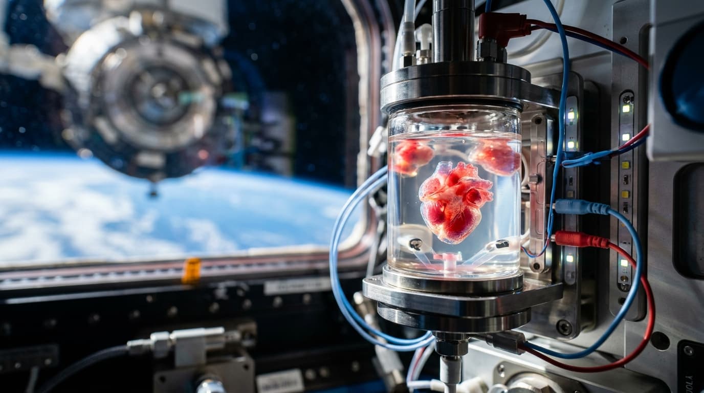 Artificial Hearts Grow Better in Space Than on Earth