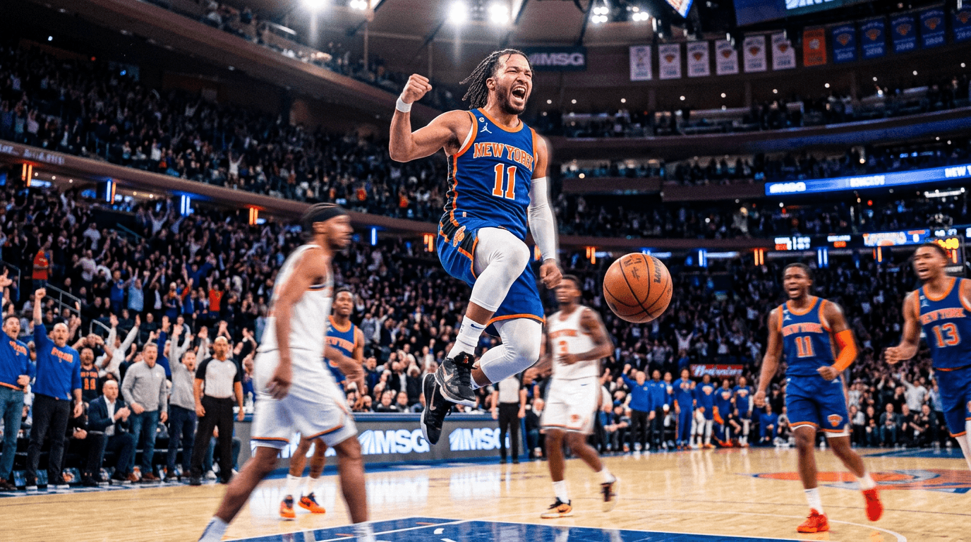 Buoyed by Brunson, Knicks Seal Hard-Fought Win