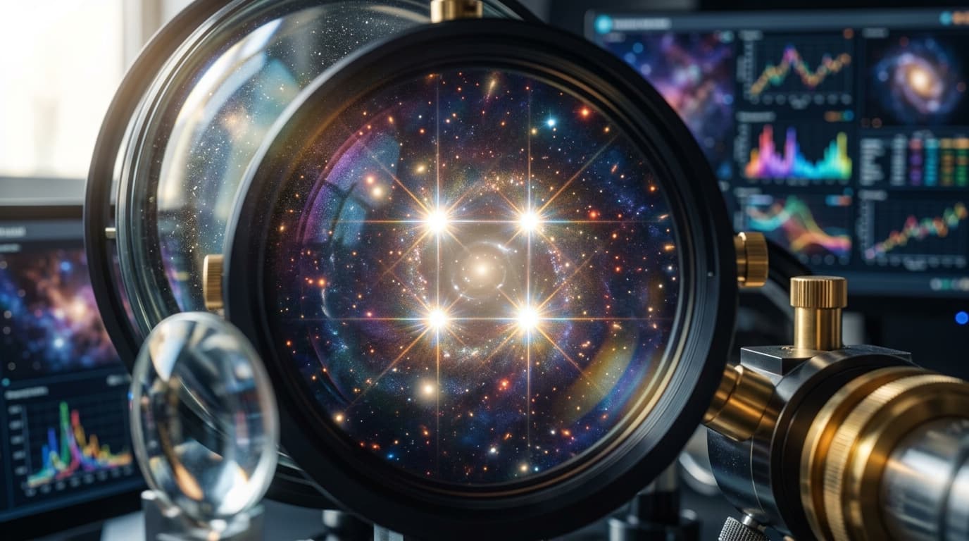 Einstein Cross Reveals Young Galaxy with Old Stars