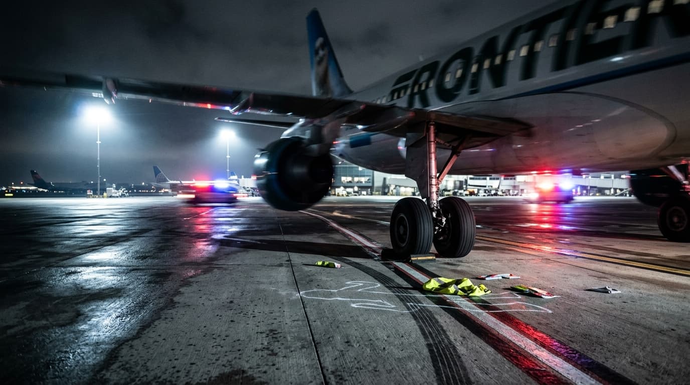 Frontier Jet Hits Person on Runway at Denver Airport