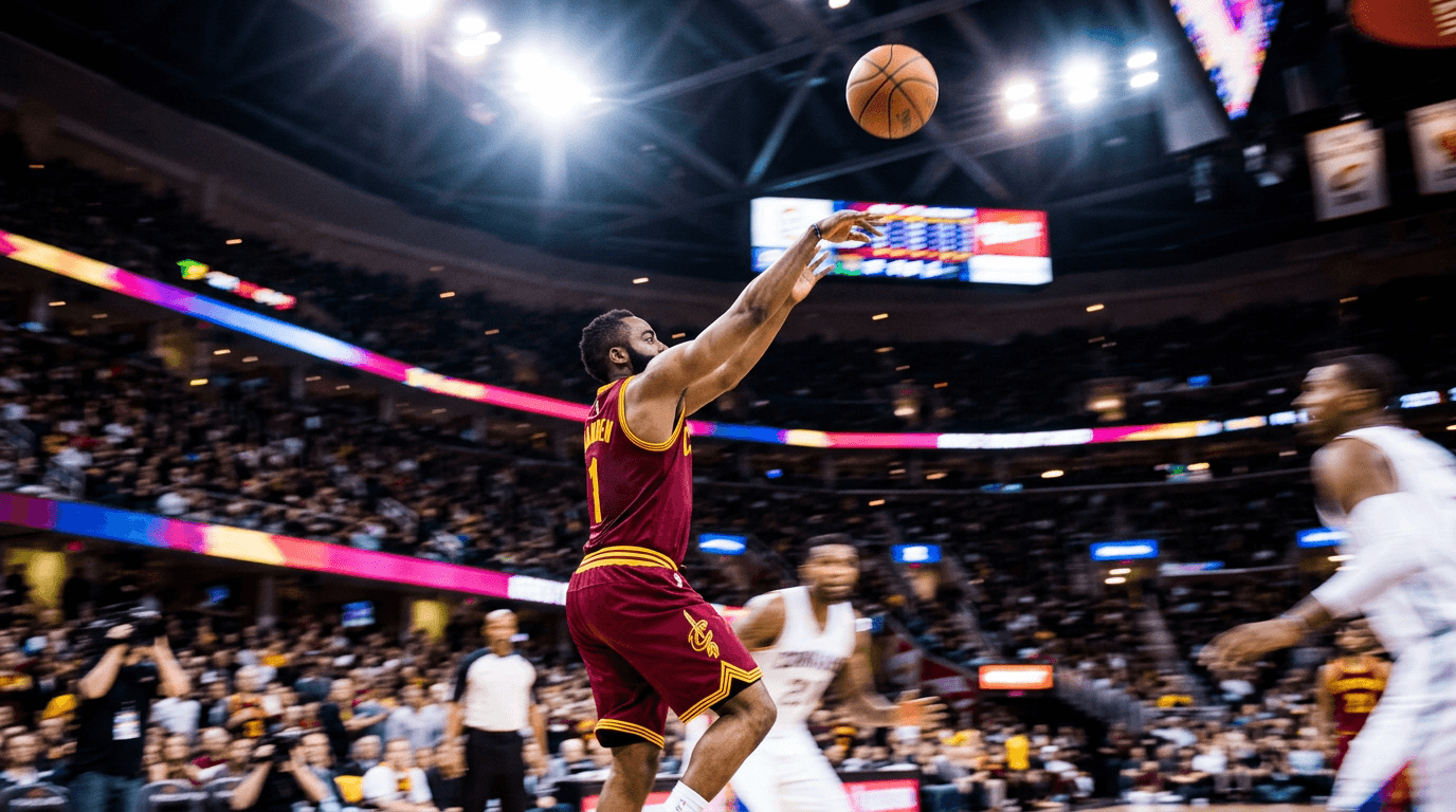 Harden's Clutch Shots Help Cavaliers Down Pistons 116-109