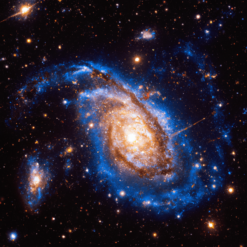 Hubble's Stunning Capture of NGC 6000: A Galaxy Glowing in Blue and Gold