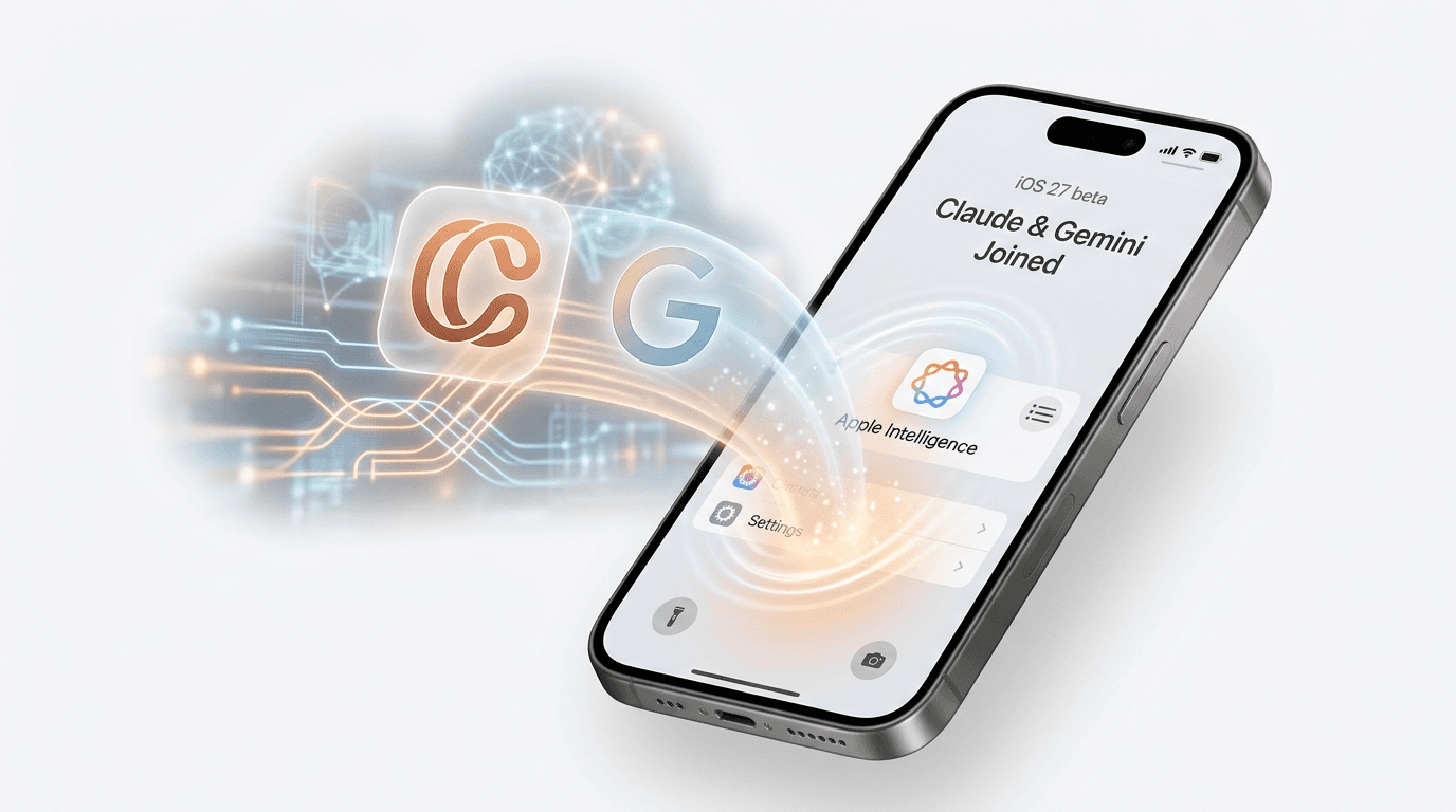 iOS 27 Expands AI: Claude & Gemini Join Apple Intelligence