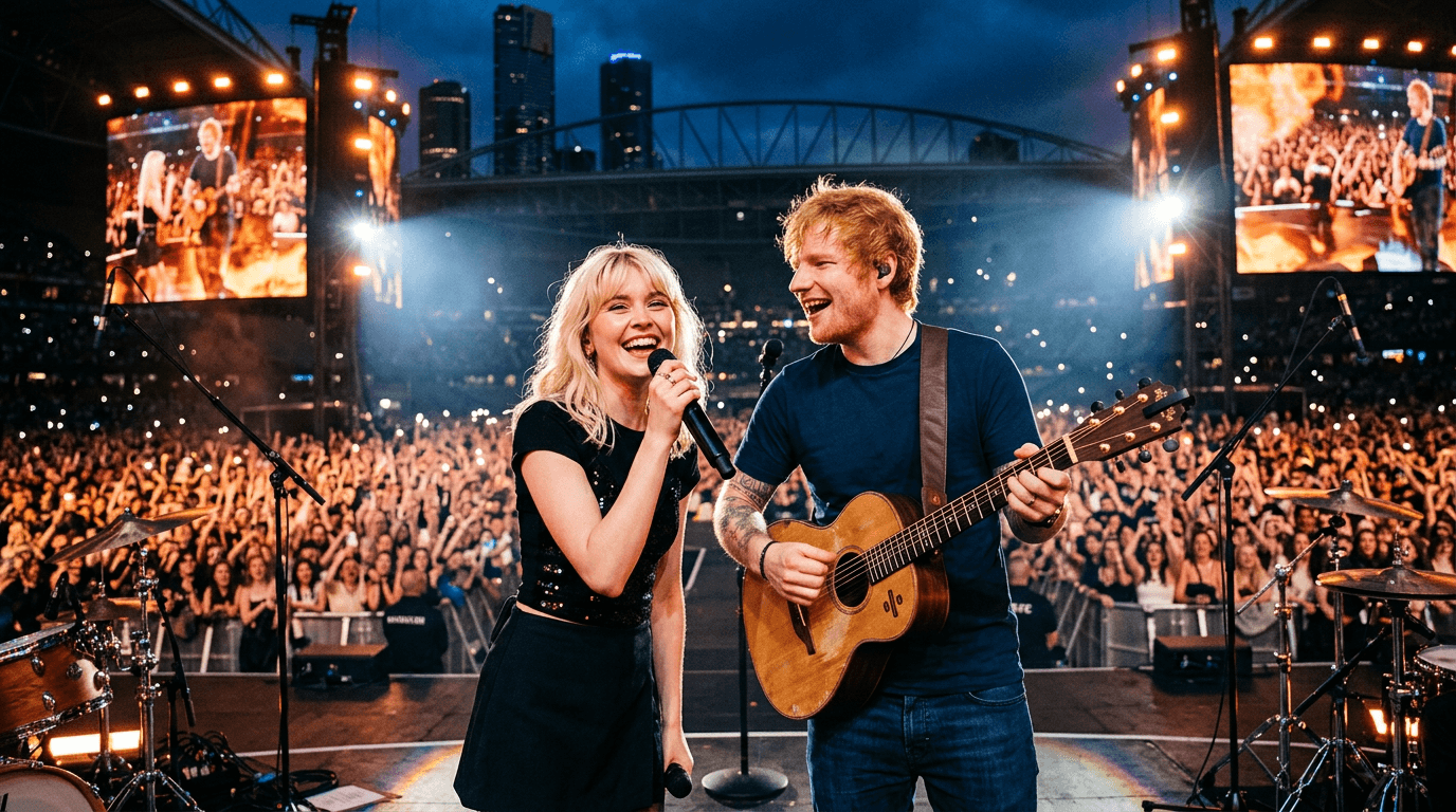 Maisie Peters & Ed Sheeran's Duet Steals Show in Melbourne