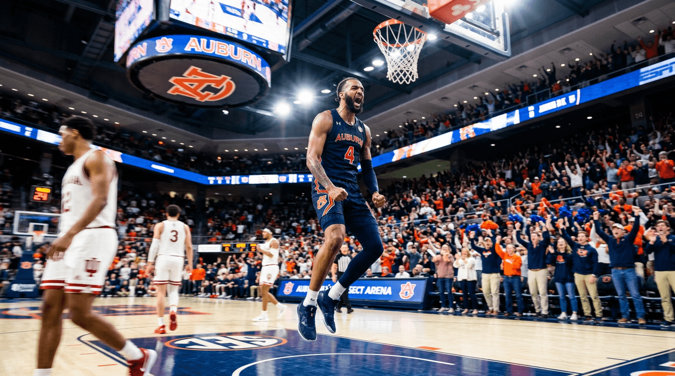 Men's Bracketology: Auburn In, Indiana Out After SEC Win