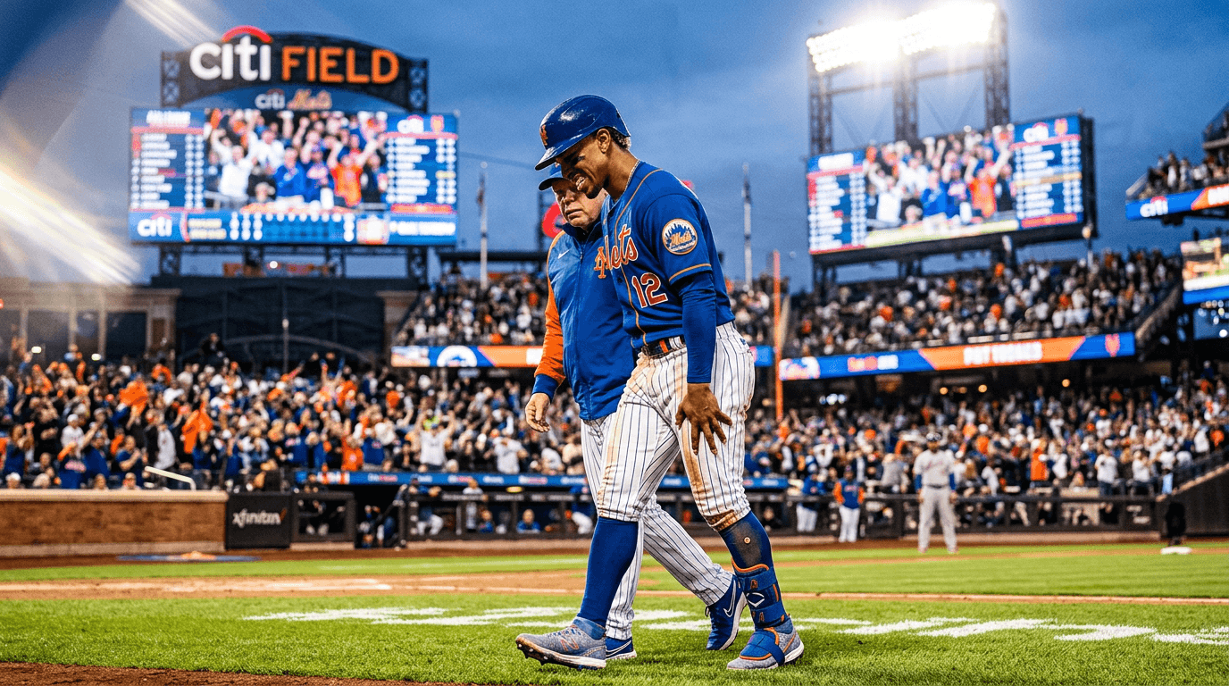 Mets Finally End Skid, But See Lindor Exit with Calf Injury