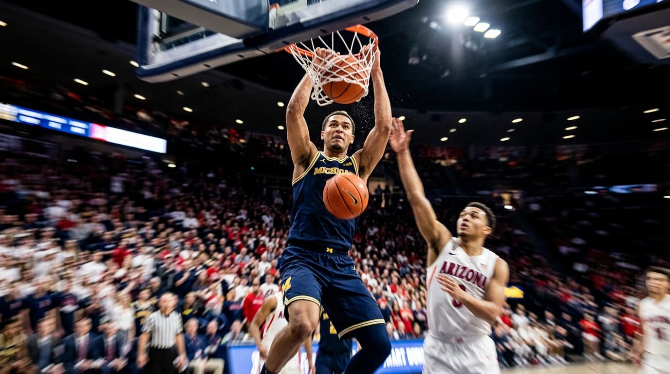 Michigan Starts Hot to Build Lead Over Arizona Live
