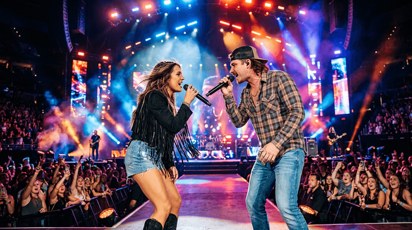 Morgan Wallen and Ella Langley Premiere 'I Can't Love You...