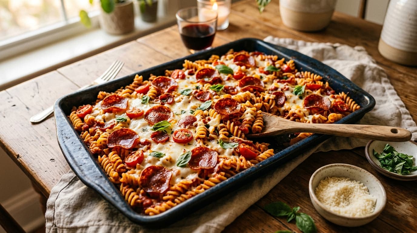 Sheet-Pan Pepperoni Pasta: Easy One-Pan Dinner Recipe