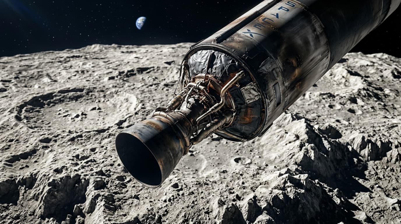 SpaceX Rocket Stage to Slam Into Moon in August 2022