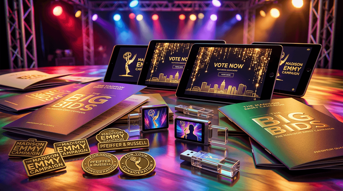 The Madison Emmy Campaign: Pfeiffer & Russell's Big Bids