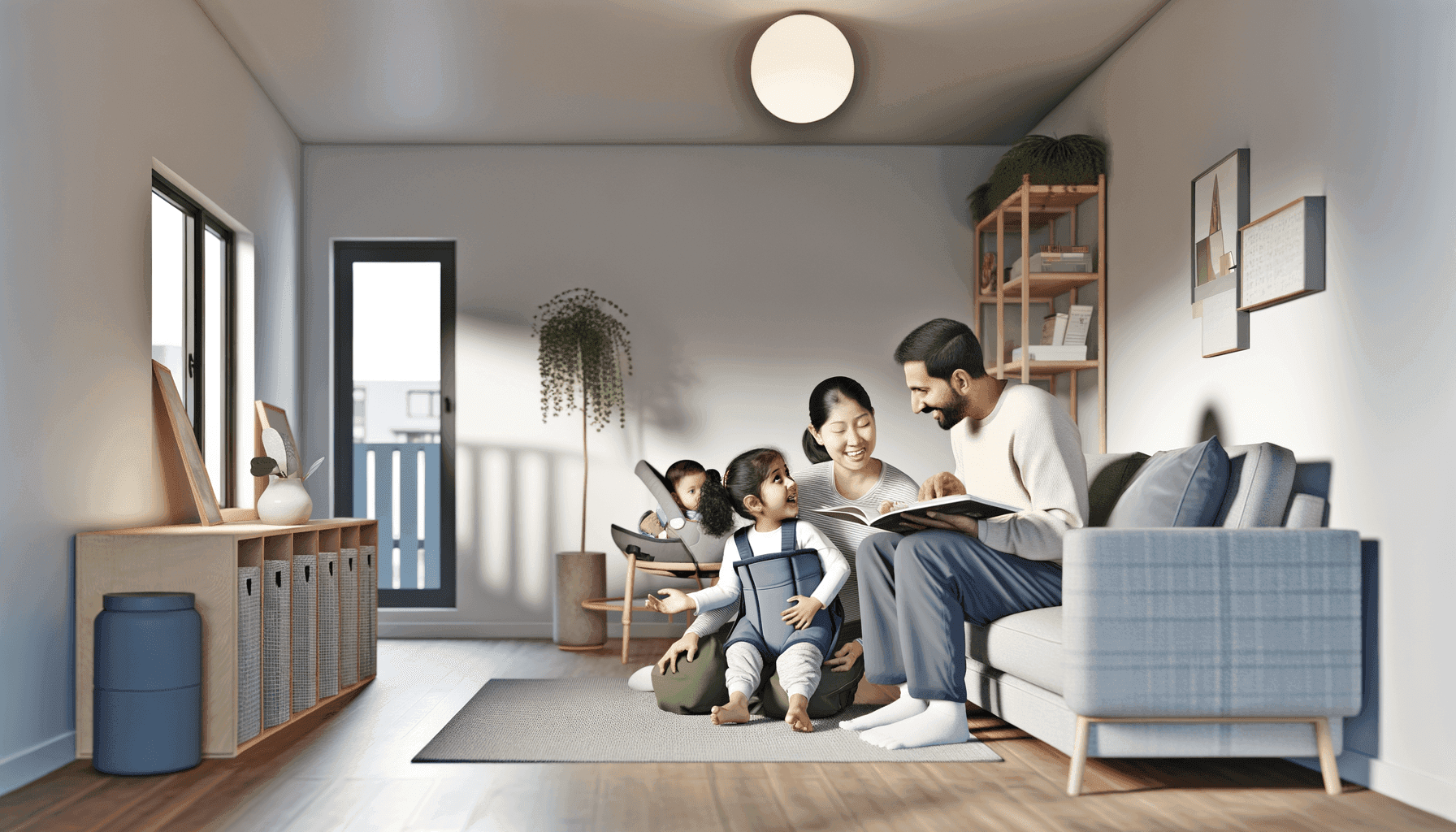Thriving in Minimalism: The 500 Sq Ft Family Home