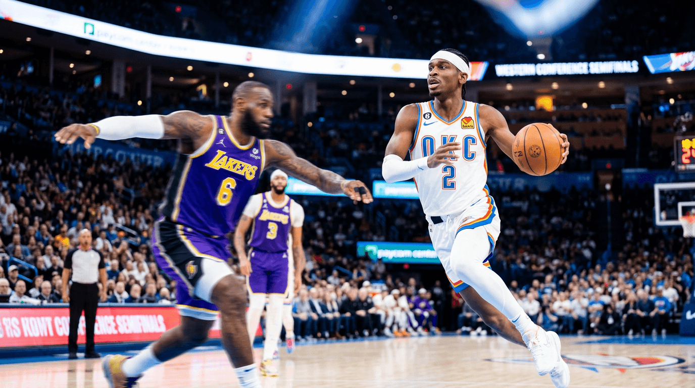 Thunder Roll Past Lakers in Game 1 of West Semis